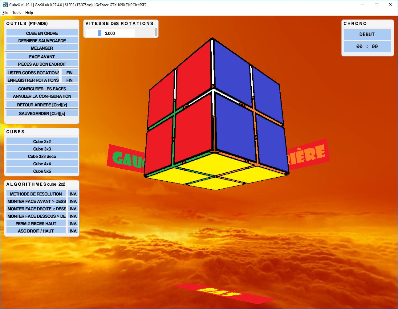 Cube 3x3 déco
