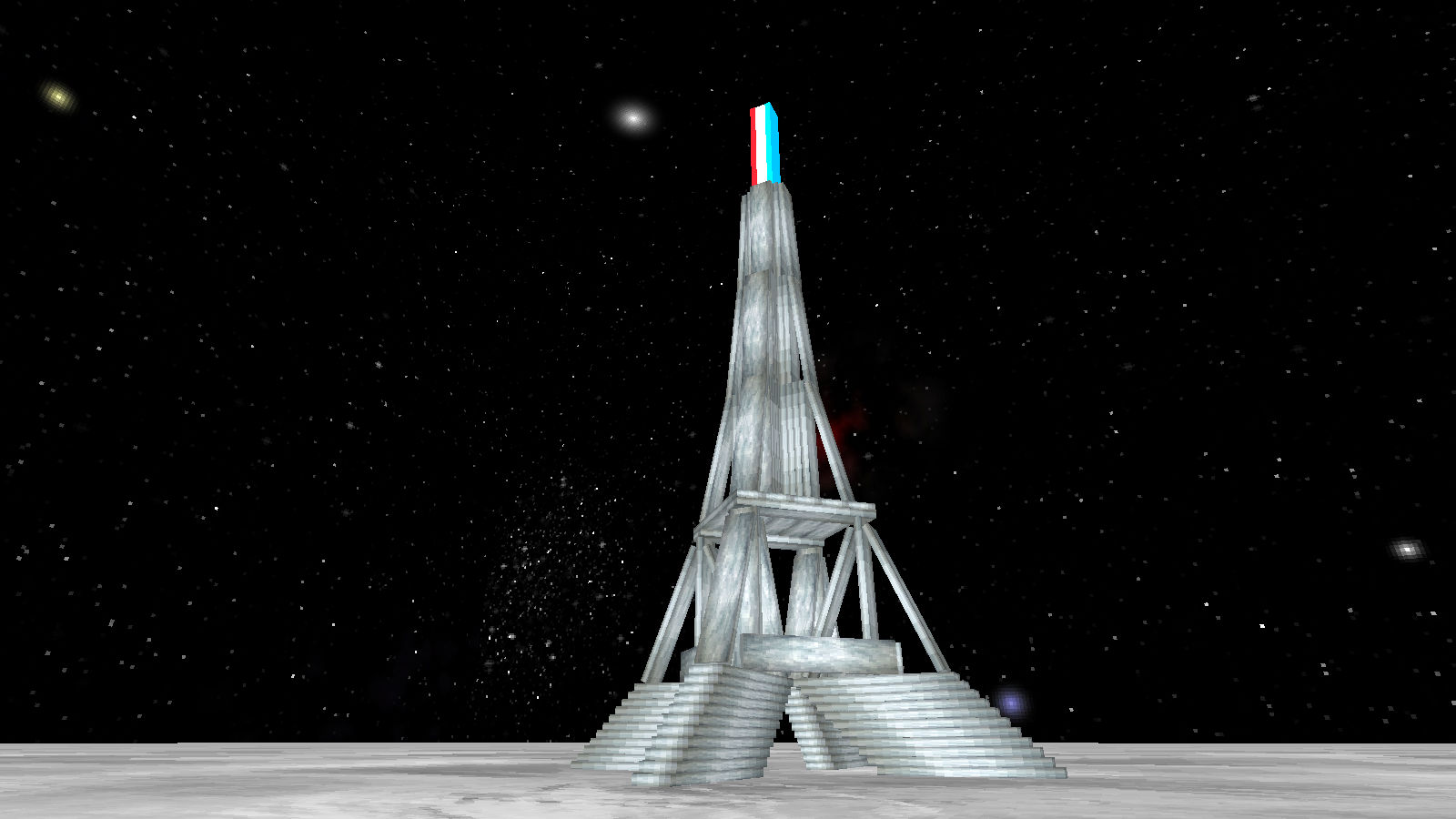 Tour Eiffel simulateur Kapla construction / démolition