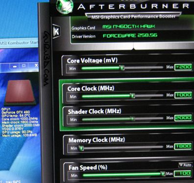 MSI N460GTX Hawk GPU Reaches 1000MHz 