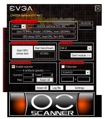 EVGA - Software - EVGA OC Scanner