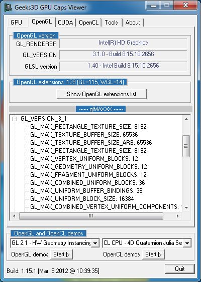 intel® hd graphics driver 2000 opengl 4.3