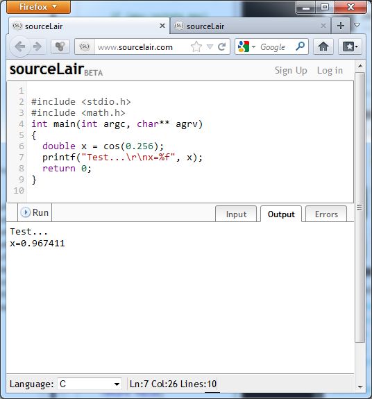 Sourcelair Online Ide For Programming In C C Java Python Lua Php And More Geeks3d