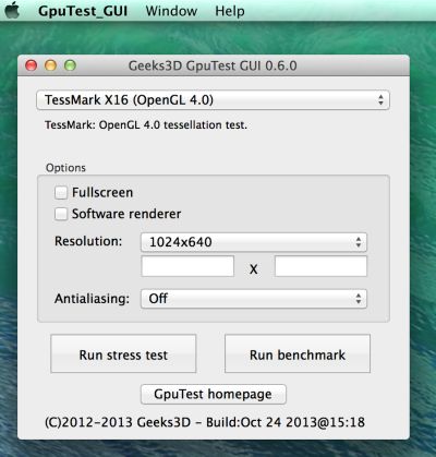 GpuTest - Cross-Platform GPU Stress Test and OpenGL Benchmark for Windows,  Linux and OS X