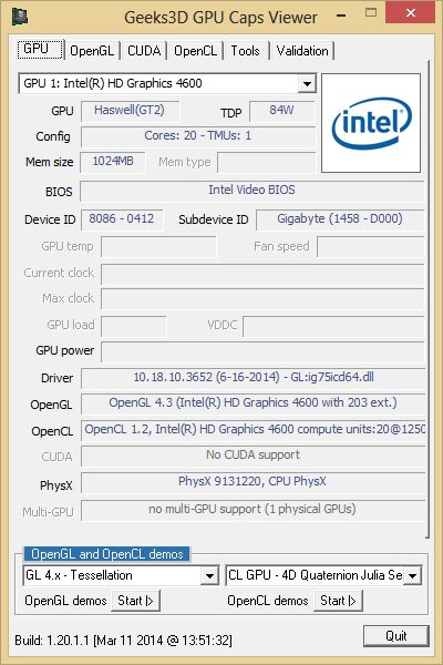 intel graphics card update 4600 driver