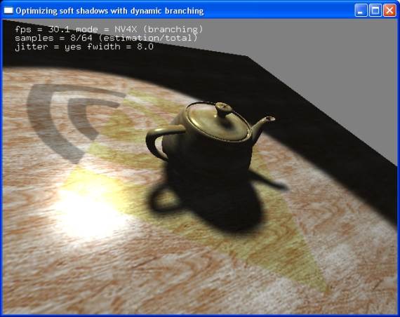 nVidia Soft Shadows Demo - With Dynamic Branching
