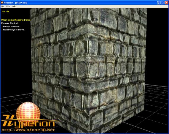 OpenGL Shading Language Demo - Parallax Bump Mapping GLSL