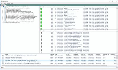 Dependencies screenshot