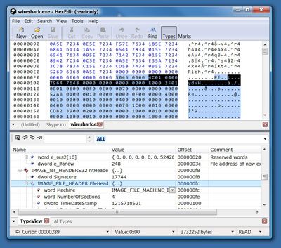 HexEdit screenshot