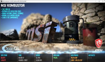 MSI Kombustor IV screenshot