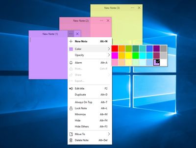 Simple Sticky Notes screenshot