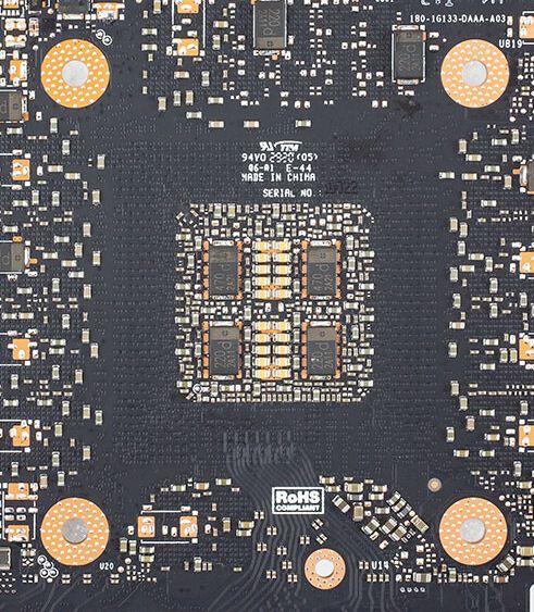 NVIDIA Geforce RTX 3080 GPU capacitors
