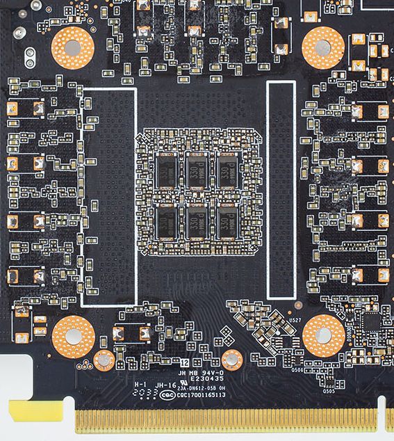 Zotac Geforce RTX 3080 GPU capacitors